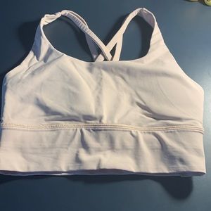 Lululemon Dew pink, energy long line bra